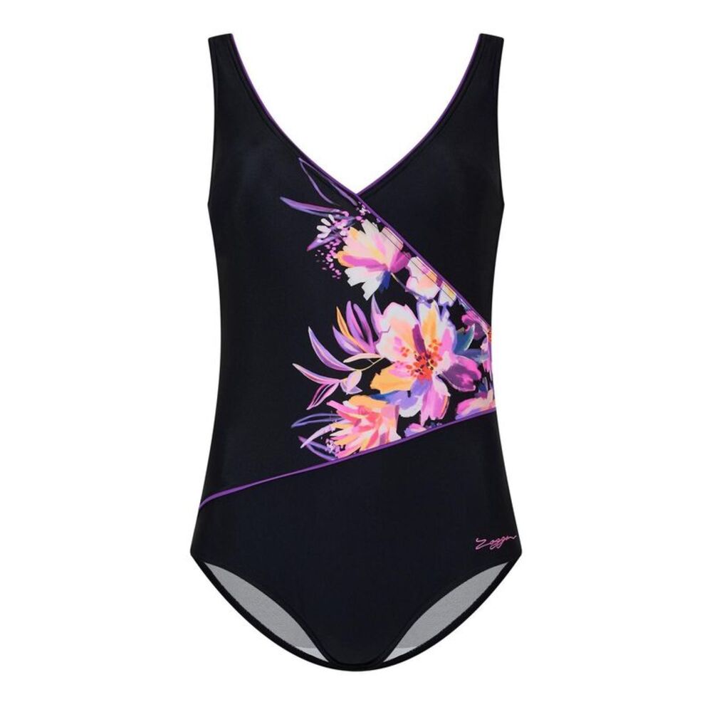 Zoggs Womens/Ladies One Piece Bathing Suit / Black